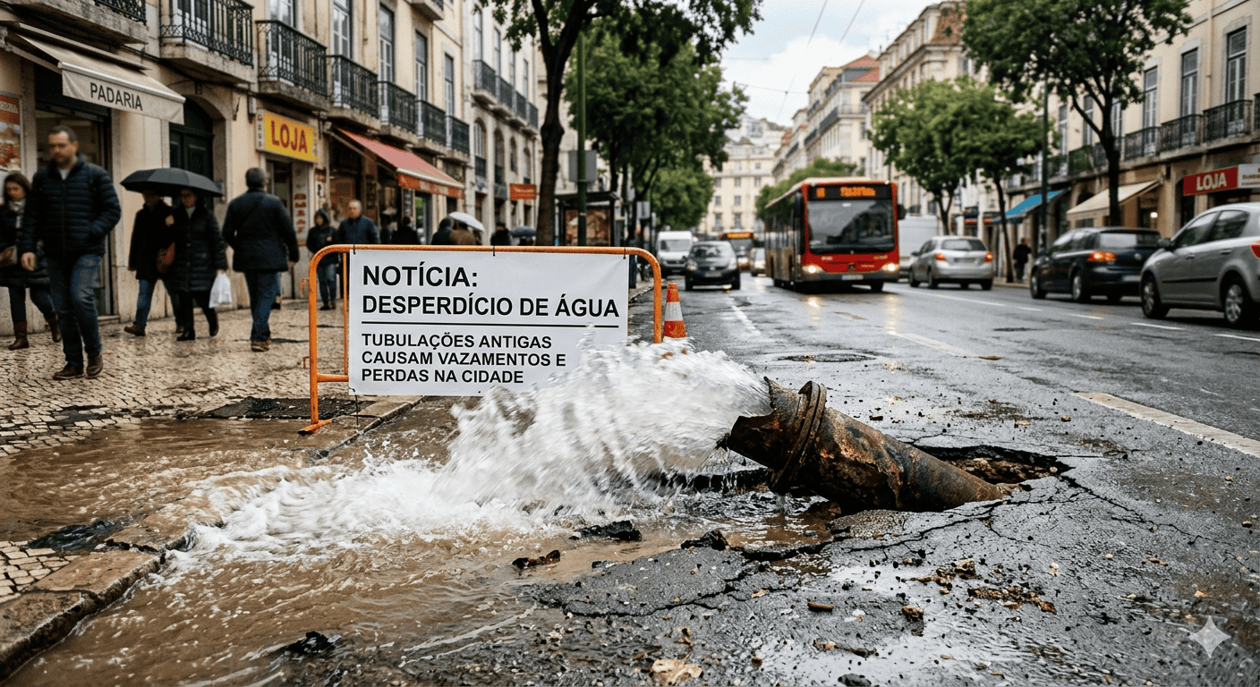 Desperdício de Água Devido a tubulações Antigas