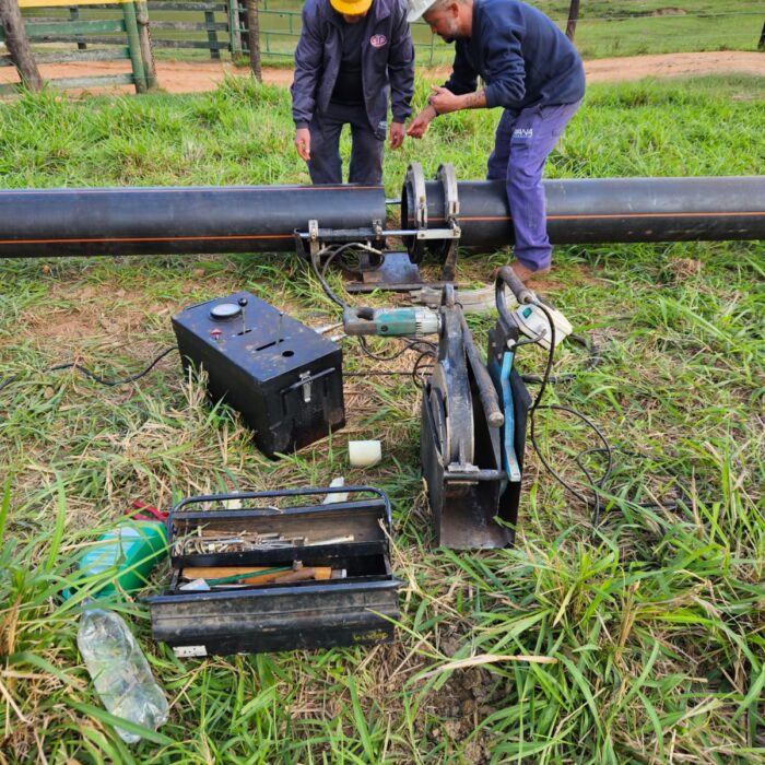 CIDADE GAÚCHA E AMAPORÃ- SOLDAGEM TERMOFUSÃO PEAD DE315